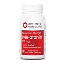PROTOCOL VOOR LIFE-BALANS Melatonine Maximale sterkte - 20 mg Melatonine - Slaapondersteuning voor volwassenen - Dagelijkse Immuunondersteuning - Pineal Gland Aid - Vegan & Non-GMO - 90 Veg Capsules