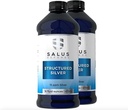 Gestructureerde Silver Liquid - Dagelijkse Immune Ondersteuning Supplement met 15ppm Geavanceerde Gestructureerde Silver Technology - Alle natuurlijke zonder additieven - 16 Ounce Fles (2 Pack)
