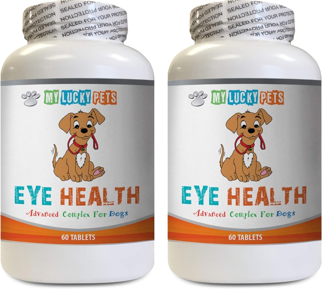 Dog Eye Supplement - Dog Eye Health - Advanced Formula - Benefits Vision - Immune Support - Dog Vitamin Heart - 2 Bottles (120 Treats)