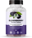 Verbazingwekkende botanische vlierbessen extract 100X sterkte tabletten - Biologische Immune Ondersteuning en Wellness Supplement 30 tabletten