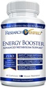 Onderzoek Geverifieerde Energie Booster - Natuurlijke Energie Ondersteuning - 60 Capsules - Cafeïnevrij - B Vitaminen en Adaptogenen - 1 Maand Levering
