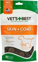Vet's Best Skin & Coat Hond Supplementen - Geformuleerd met vitamine E en Biotine om te behouden honden gezonde huid en jas - 50 kauwtabletten