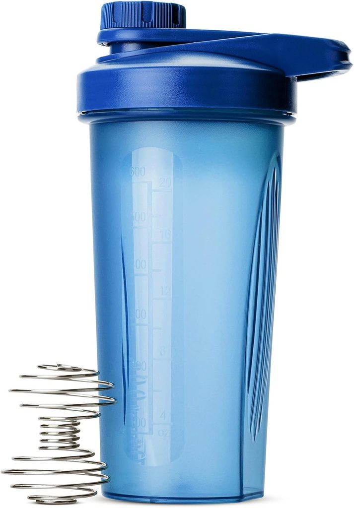 Mr. Pen- Shaker flessen voor eiwitmixen met Twist Cap, 28 oz, Blue Protein Shaker Bottle met Wire Whisk Ball