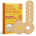 Siliconen Scar Sheets voor Borst 12 Pack - Medical Scar Removal Sheets - Siliconen Sheet Borst Post Chirurgie Supplies voor littekens behandeling - Areola Gel Circles (3 IN)