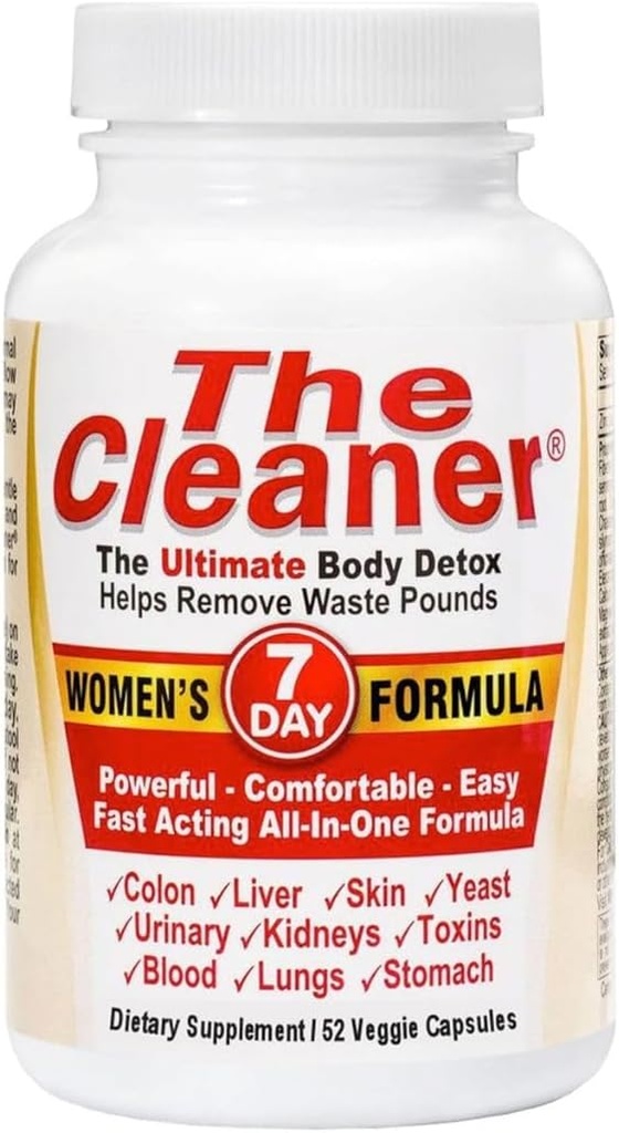 CenturySystemsBrand The Cleaner Detox, 52 Capsules, Krachtige 7-dagen vrouwen Formule, Complete Interne Reiniging Formule voor Vrouwen, Ondersteuning Digestieve Gezondheid