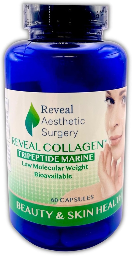 Reveal Collageen- Trieptide Marine Biobeschikbaarheid van een laag moleculair gewicht 60 capsules