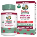 MARYRUTH'S Multivitamin Gummies for Women Ages 14+ | Immune Support | Hair & Skin Health | Reproductive Health | Vitamin A C D E B6 B12 Biotin Zinc Iodine | Organic | Vegan | Non-GMO | 60 Count
