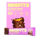 Misfits Vegan Protein Bars, Brownie Batter - Geactualiseerd Recept Gebaseerd op planten, lage suiker & Carb, hoge vezel snacks . Pack van 15