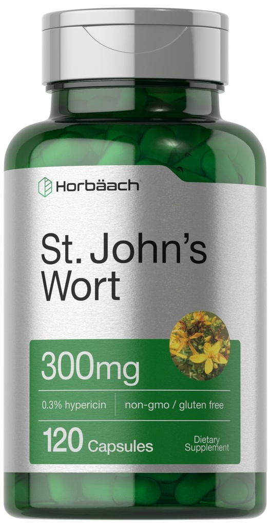 Horbäach St John's Wort Capsules 300mg 