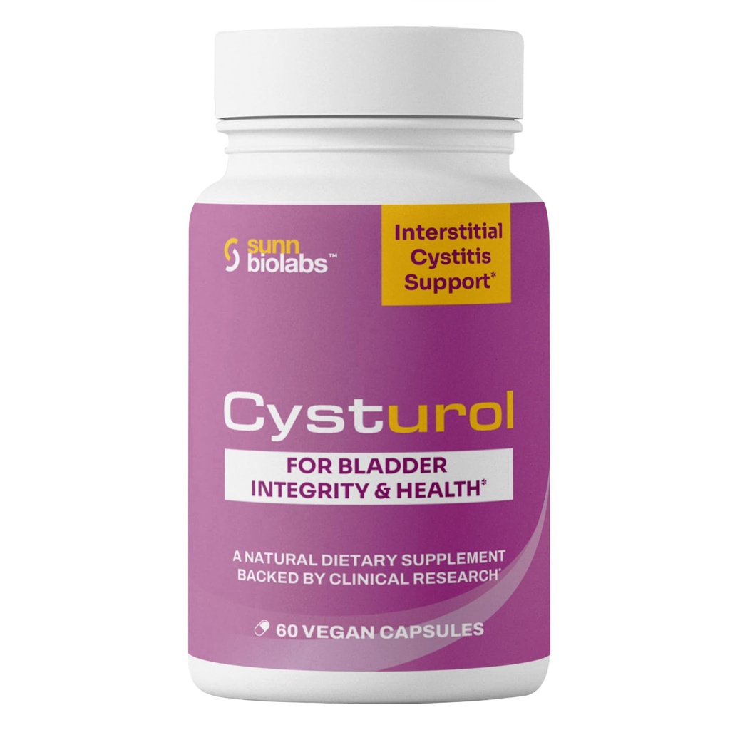 CYSTUROL Bladder Formule ONDERSTEUNING VOOR INTERSTITIALE CYSTITIS (IC) en Pijnlijke Bladder Syndroom . Klinisch onderzocht Minder Flares & Urgency .