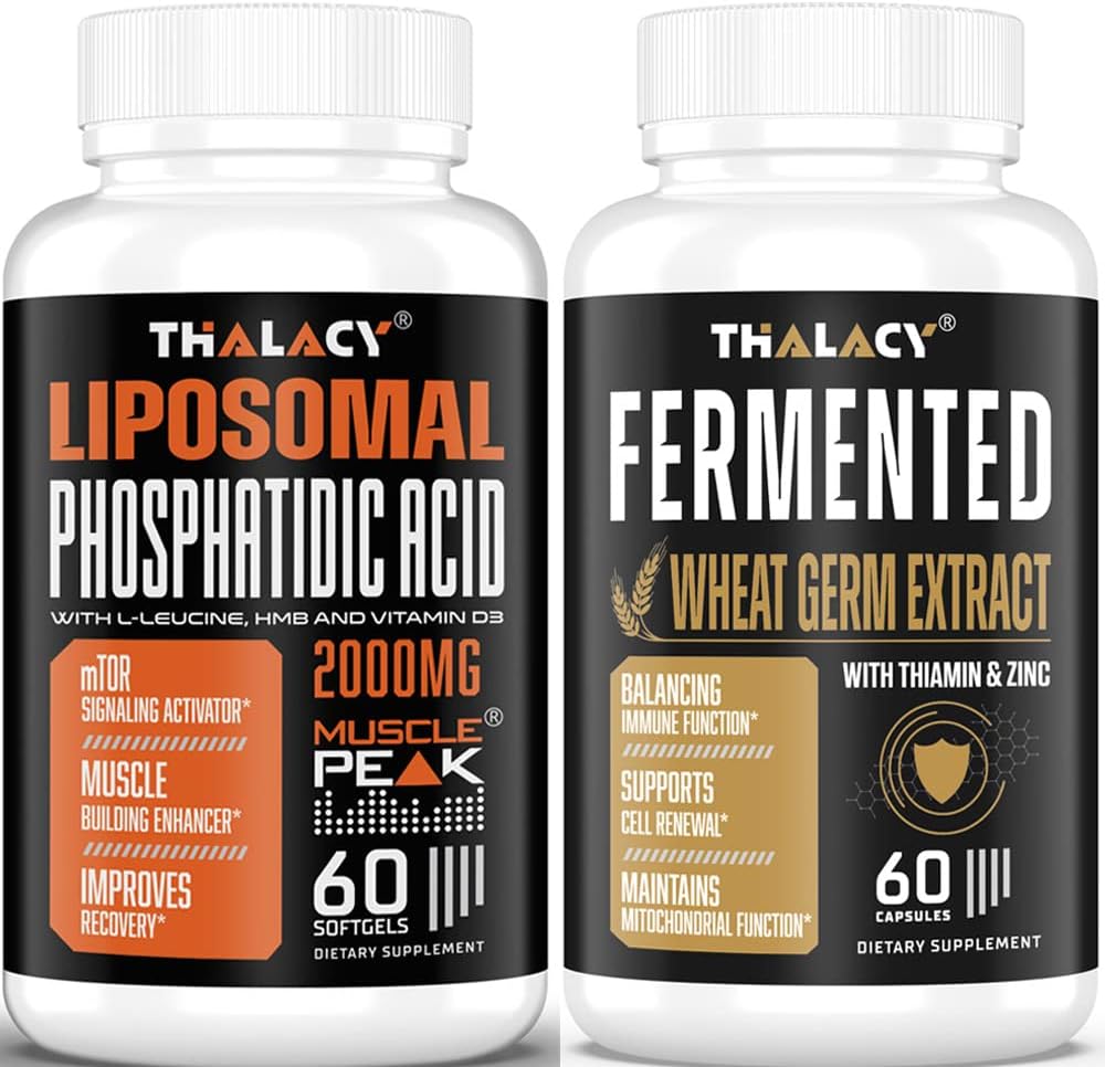 2000mg Fosfatidinezuur met 13mg Spermidinesupplementen voor Lean Body Mass,Energy & Healthy Aging, Cell Revitation