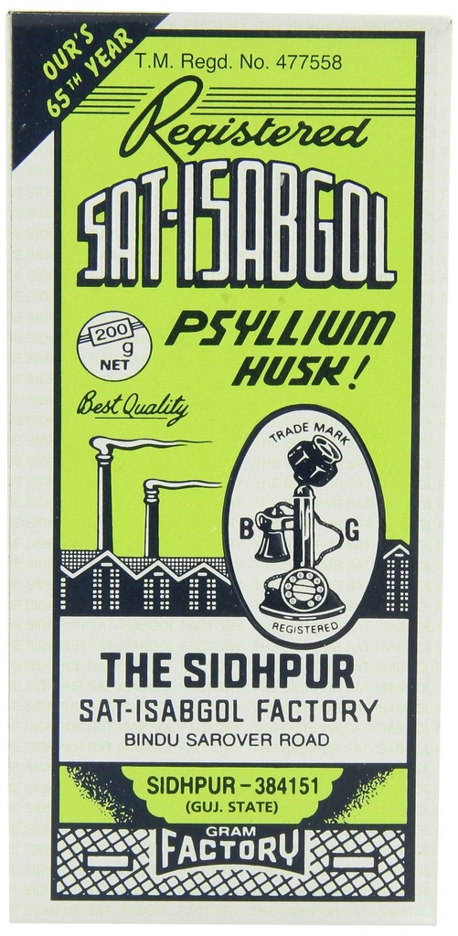Telefoon Sat-isabgol (psyllium Husk), 200-Gram Boxes (pakket van 5)Syrups, 7 oz