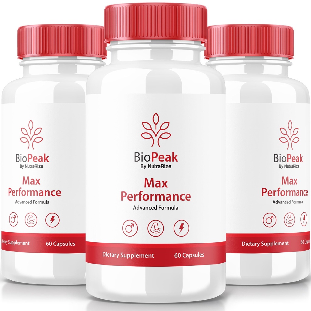 NutraRize (3 Pack) Biopiek Mannen Enhancement Pillen, BioPeak Man Capsules, Alle Natuurlijke Supplement voor Max Performance en Algemene Gezondheid, Officiële Bio Peak Pastillas Reviews (180 Capsules)