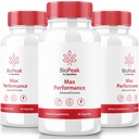 NutraRize (3 Pack) Biopiek Mannen Enhancement Pillen, BioPeak Man Capsules, Alle Natuurlijke Supplement voor Max Performance en Algemene Gezondheid, Officiële Bio Peak Pastillas Reviews (180 Capsules)