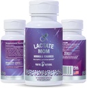 JULLIE ZIJN NATUURLIJKE Lactaatmoeder Postpartum Ondersteuning Borstvoeding Vitaminen voor mama & Baby, Biologische Moringa, Melkdistel, Fenegriek, Geit Phasel Rue en Kamille 60 Vegetarische Capsules