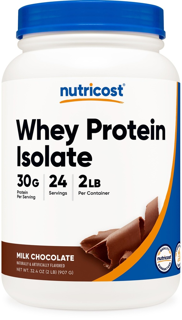 Nutricost Wei eiwitisolaat (melkchocolade) 2LBS