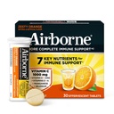 Airborne 1000mg Vitamine C + Zinksuiker Vrije Multivitamine Immuun Ondersteuning Bruisende Fizzy Drink Tabletten, Zesty Oranje Smaak met Krachtige Antioxidanten Vitaminen A C & E, 30 Tabletten