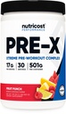 Nutricost Pre-X Xtreme Pre-Workout Complex Powder, Fruit Punch, 30 porties, Vegetarisch, Non-GMO en Glutenvrij