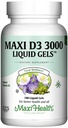 Maxi Health Vitamine D3 3000 IE 75 mcg Vitamine D Supplement voor gezonde botten, tanden, Immuun Ondersteuning - VIT D3 Supplement Eenvoudig doorslikken Non-GMO, supplement voor mannen en vrouwen Kosher 180 Gels