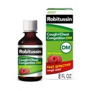 Robitussin Hoest en Borst Congestie DM, Hoest Suppressant en Expectorant, Raspberry Flavor - 8 Fl Oz fles