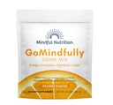 GoMindly Orange Super Calm Magnesium Poeder Drink Mix voor Hydratatie, Herstel, Immuniteit en Energie met Trace Minerals, Essentiële Vitaminen, L-Theanine en B Vitamine Complex