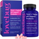 LOVEBUG Probiotics for Women with Pancran® – Multi-Strain Probiotic Supporting UTI, BV, Odor & PH Balance - Vaginal Probiotics for Womens Intimate Flora & Digestive Health - 30 Capsules