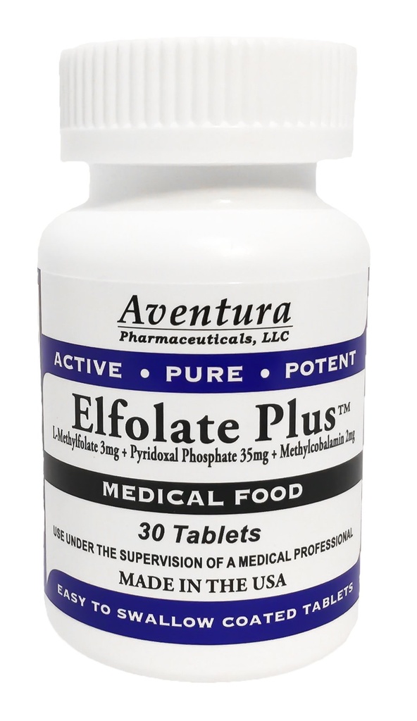 Plus® 3 mg L-methylfolaat Methylfolaat Methylfolaat Medisch voedingssupplement Professionele sterkte Active Pure Potent 30 tabletten