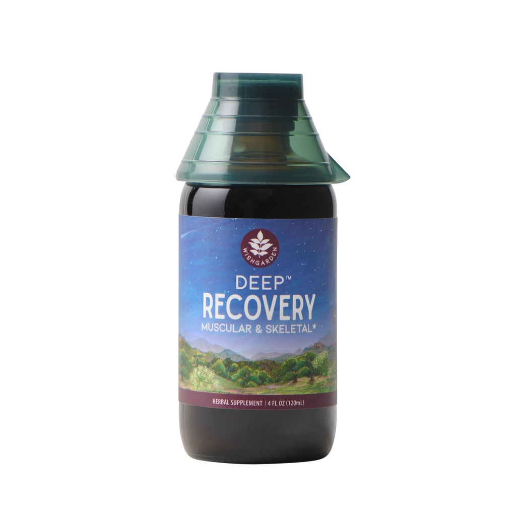 WishGarden Herbs Deep Recovery - Natuurlijke plantaardige spier, weefsel en gezamenlijke ondersteuning Supplement met Kurkuma Curcumin, adressen worteloorzaak van lingering problemen & bevordert gezonde ontstoken reactie, 4oz