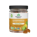 ORGANISCHE INDIA Ashwagandha Gummies for Men & Women - Stress Supplement, KSM-66 Ashwagandha Root, Extra Strength, Kalm Chews, Vegan, Non-GMO - Citroen Lime, 60 Gummies