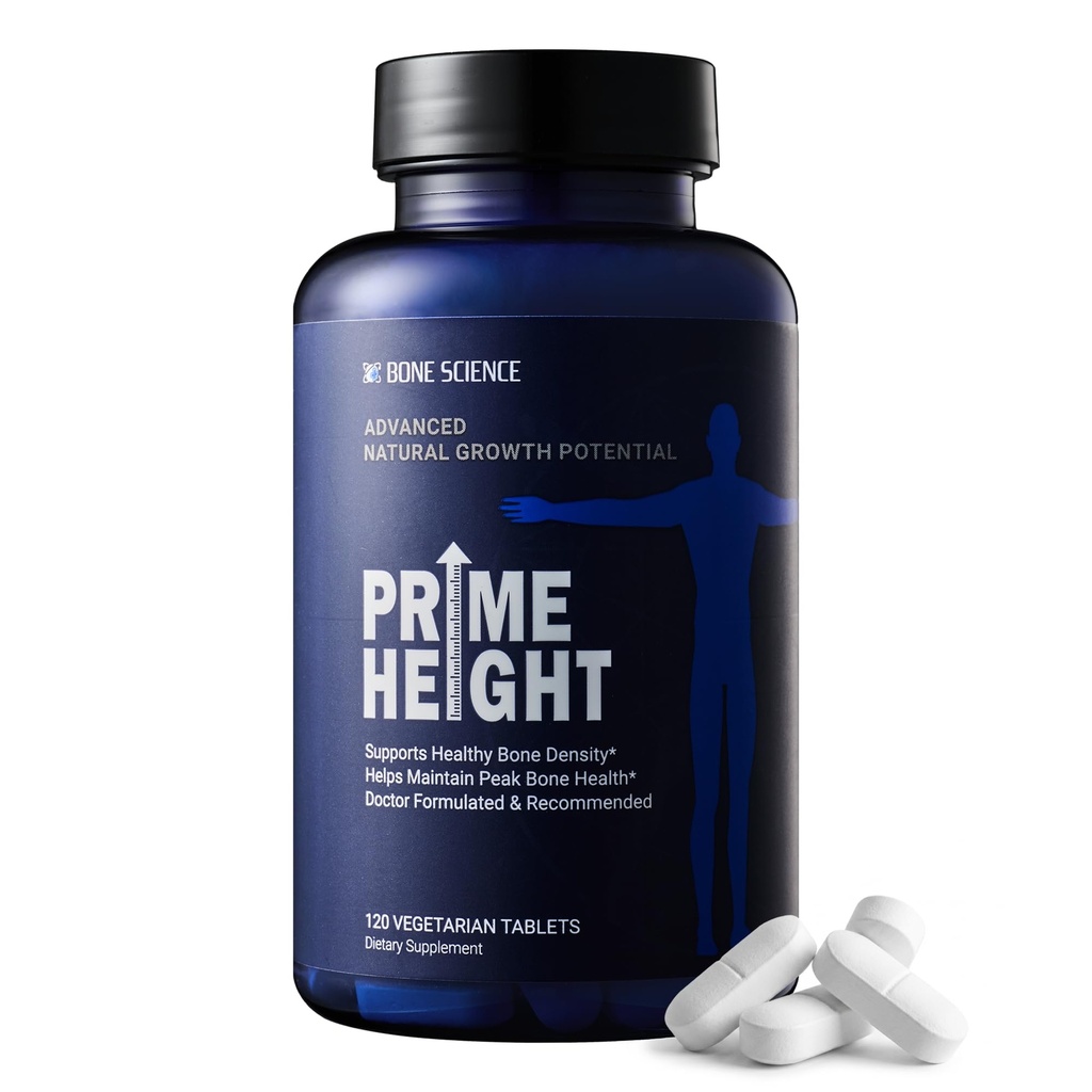 BONE WETENSCHAPPEN - Prime Height Bone & Joint Formula - Natural Health Supplement for Kids, Teens & Adults, Energy & Immune Support, Vegan, Non-GMO - 120 Tablets