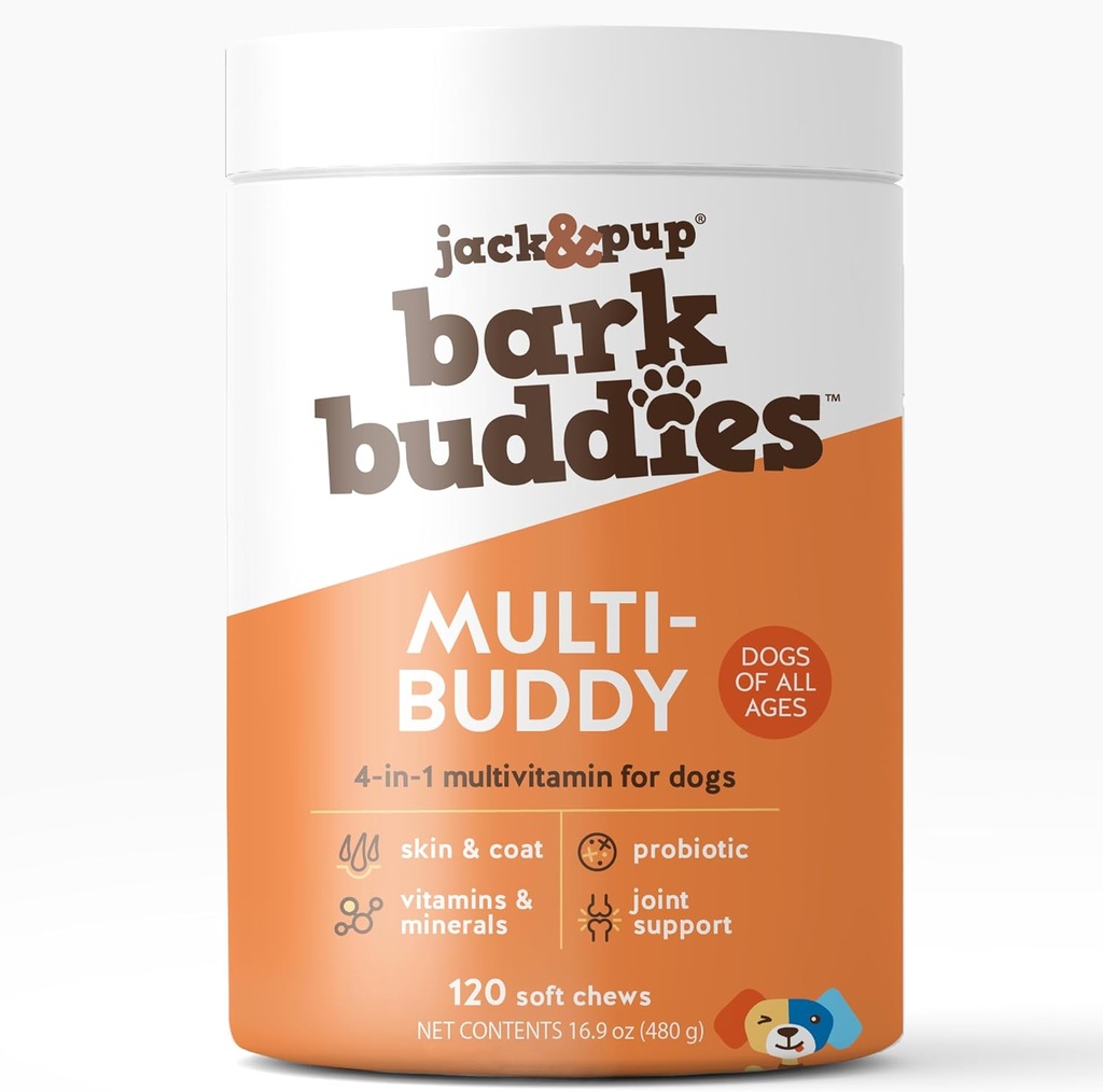 Jack&Pup Hond Multivitamine Bast Buddies Honden Vitaminen en Supplementen voor Senior Honden Puppies 