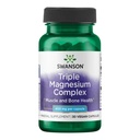 Swanson Triple Magnesium Complex - Mineral Supplement - Natural Support - Met citraat, oxide en aspartaat - (30 capsules, 400 mg elk)