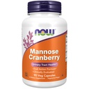NOW Foods Supplements, Mannose Cranberry, Dual Action Formula*, Klinisch geëvalueerd, Urinaire Tract Health*, 90 Veg Capsules