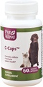PetAlive C-Caps - Alle natuurlijke kruidensupplement bevordert Cellulair en immuunsysteem Gezondheid bij honden en katten - 60 Veggie Caps