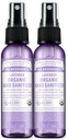 Dr. Bronner's - Organic Hand Sanitizer Spray (Lavendel, 2 Ounce, 2-Pack) - Eenvoudige en effectieve formule, reiniging & Sanitizes, Geen harde chemicaliën, vocht en schoonmaakt handen