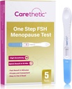 [5 Pack] Carethetic FSH Menopauze Test Kit - Midstream at-Home Menopauze Test, High-Sensitiviteit FSH Detection for Perimenopause & Fertility Monitoring
