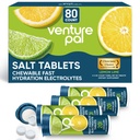 Venture Pal Chewable Electrolyte Tablets, 80 Tel snel oplossen Sugar-Free Stick Salt Tablets - Variety Pack voor snelle hydratatie, Outdoor hardlopen, wandelen, Sporten 