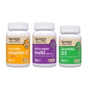 Renzo's Vitaminen Immuniteit Builder Bundle - Vitamine C met Vlierbes & Zink voor Immune Ondersteuning, Picky Eater Kids Multivitamine, en Vitamine D3