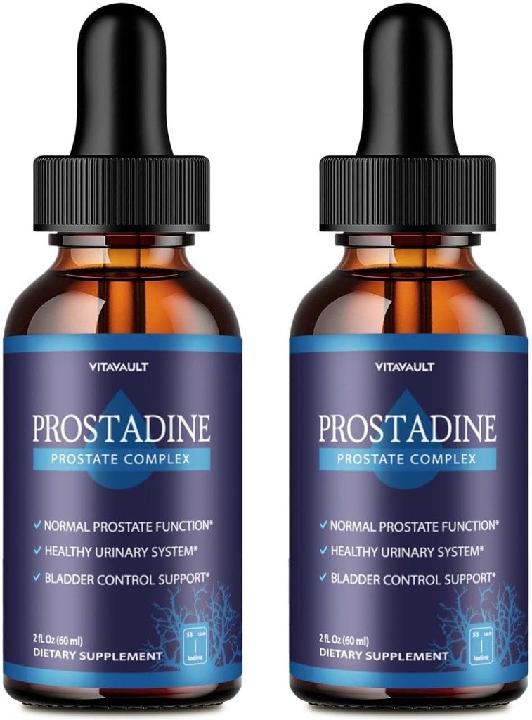Prostadine, Potent Prostate Support Liquid Drops, Highly-Rated Prostadine voor totale prostaat Wellness, Gemakkelijk te gebruiken Dropper Form (2 Pack)