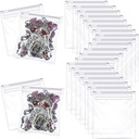 72 Pieces Pill Pouch Tassen Zippered Pill Pouch Herbruikbare Pill Baggies Helder Plastic Pillen Tassen Zelfverzegeling Travel Medicine Organizer Opslag met schuif slot voor kabeljauw Leverolie, pillen en kleine items