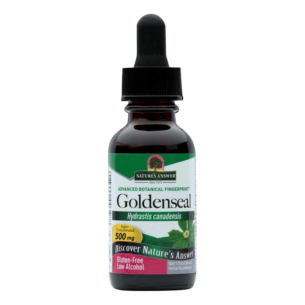 Antwoord van de natuur Goldenseal Root met biologische alcohol 1 Fluid Ounce Bevordert algemene wellness 