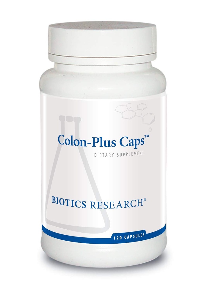 BIOTICA ONDERZOEK Colon Plus Caps Fiber Capsule, Digestieve Gezondheid, Oplosbare, Onoplosbare Fiber, Laxatieve, Verlichting Constipatie, Regularity, Hart Gezondheid, Microbial Balance, Gut Flora 120 Capsules