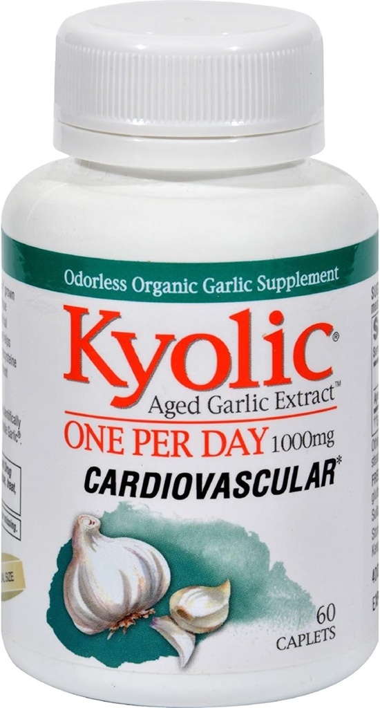Kyolisch gerijpt knoflookextract 1 per dag Cardiovasculair - 1000 mg - 60 capsules