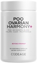 Codeage PQQ Ovarian Harmony+ Supplement - PQQ (Pyrroloquinoline Quinone), Myo-Inositol & D-Chiro-Inositol 40:1 Blend, Folate 5-MTHF, CoQ10, Wild Blueberry - Liposomale Levering - Non-GMO - 120 Capsules