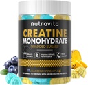 Nutravita Creatine Monohydraat Gummies for Men & Women-5g Creatine Monohydraat per Serving - Suikervrij,Veganistisch,Blueberry Ananas Smaak, 120 Tel.