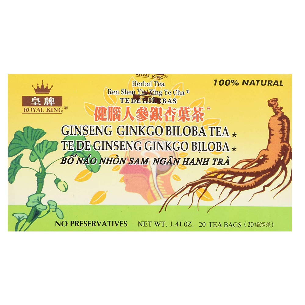 Royal King Ginseng Ginkgo Biloba Tea (20 Theezakjes) - 3 doosjes