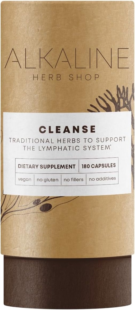 Alkaline Herb Shop Cleanse Supplement 180 Capsules (Gelukkige lymf)