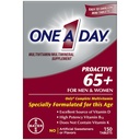 One A Day Proactive 65+, Mens & Womens Multivitamine, Supplement met vitamine A, C, D, en zink ter ondersteuning van Bone Health & Cell Health, Calcium, Folic Acid, Tablet 150 Tel.