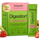Feel Goods Gut Guardian, Organic Fiber, Probiotic & Prebiotic Powder, Sugar Free, Herbs for Bloat, Gut Health Support, Digestive Health for Men & Women, Non GMO, Vegan, Strawberry Kiwi, 15 Tel.