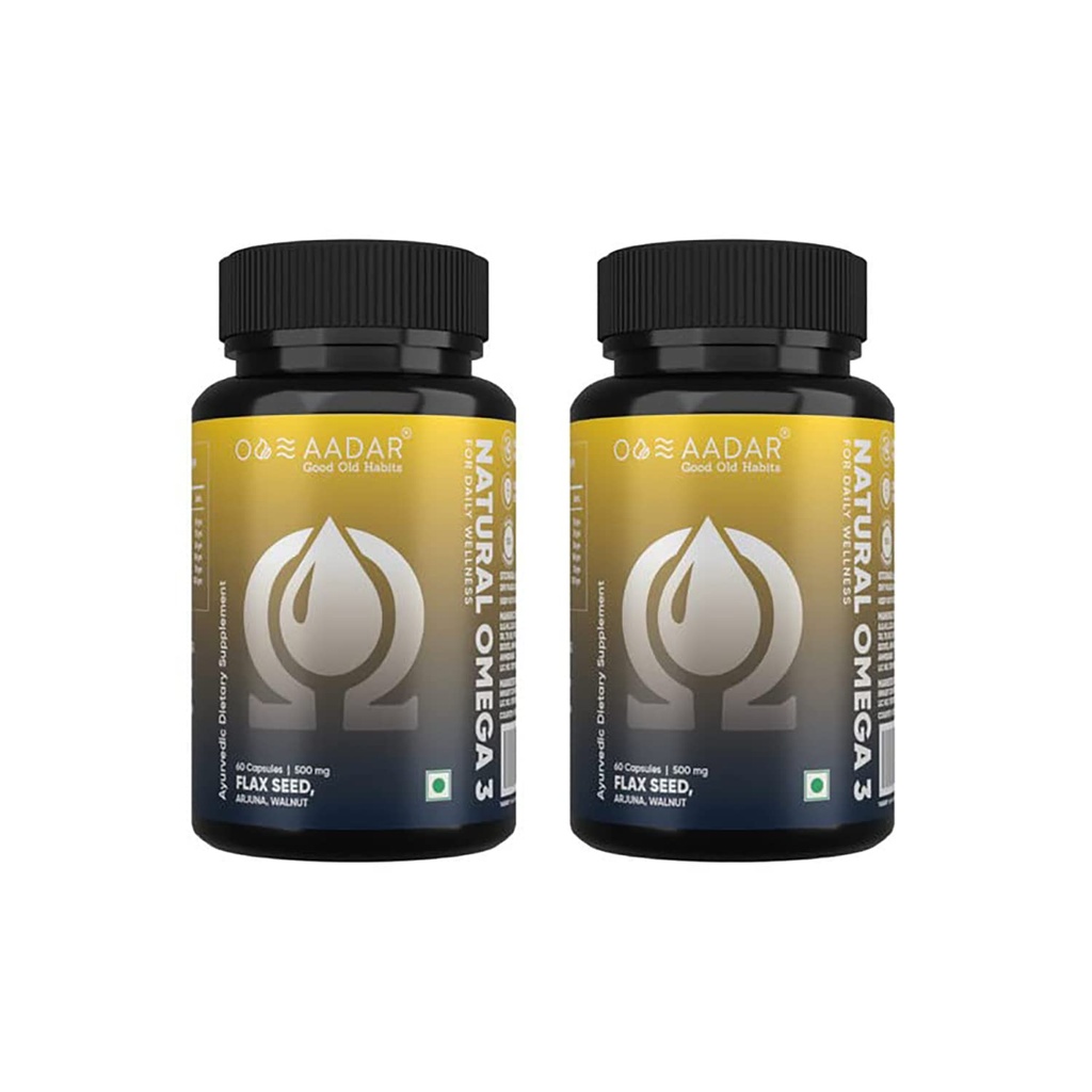 AADAR Natural Omega 3 Vegan Fatty Acid & Immunity Supplement for Men and Women 